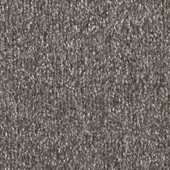 Draufsicht auf Vorwerk Celina 7H51 eisenschmelz Teppichboden mit Preisschild 89,91 €/m²